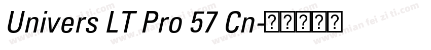 Univers LT Pro 57 Cn字体转换
